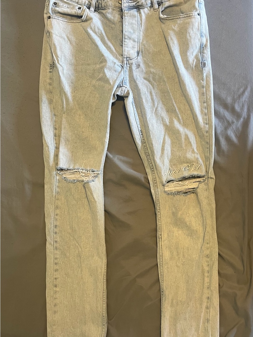 Ksubi Bleached Ripped Skinny Jeans